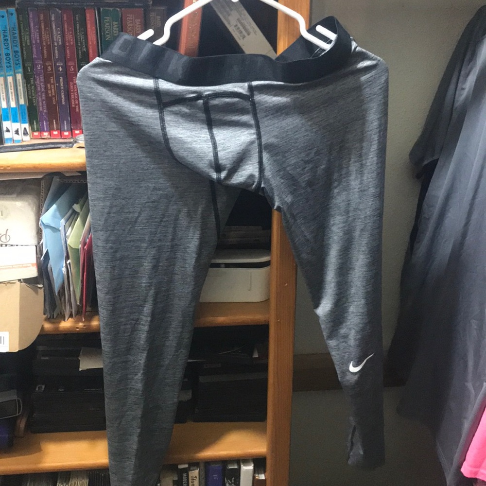 Nike Pro leggings tights running xl gray